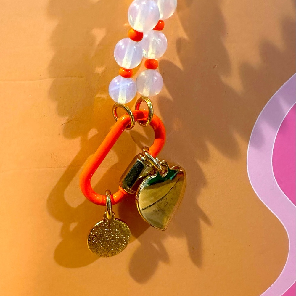 Carabiner Gem Necklace with Carabiner Clasp - Picture 5 of 9